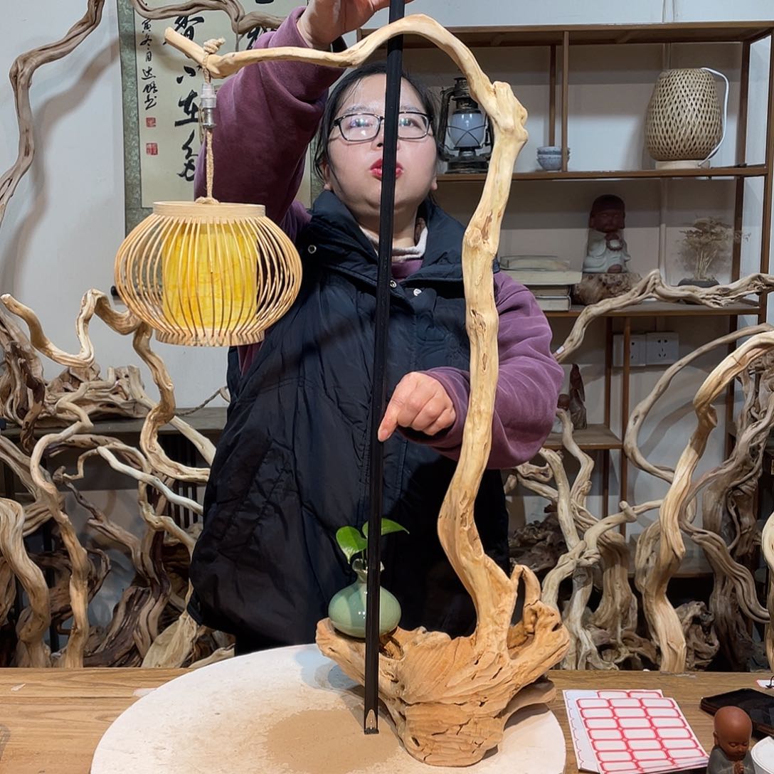 柏木杜鹃根根艺摆件