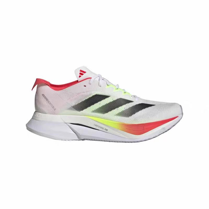 Adidas Adizero Boston 12 波士顿跑鞋 马拉松慢跑鞋 白 JQ2552