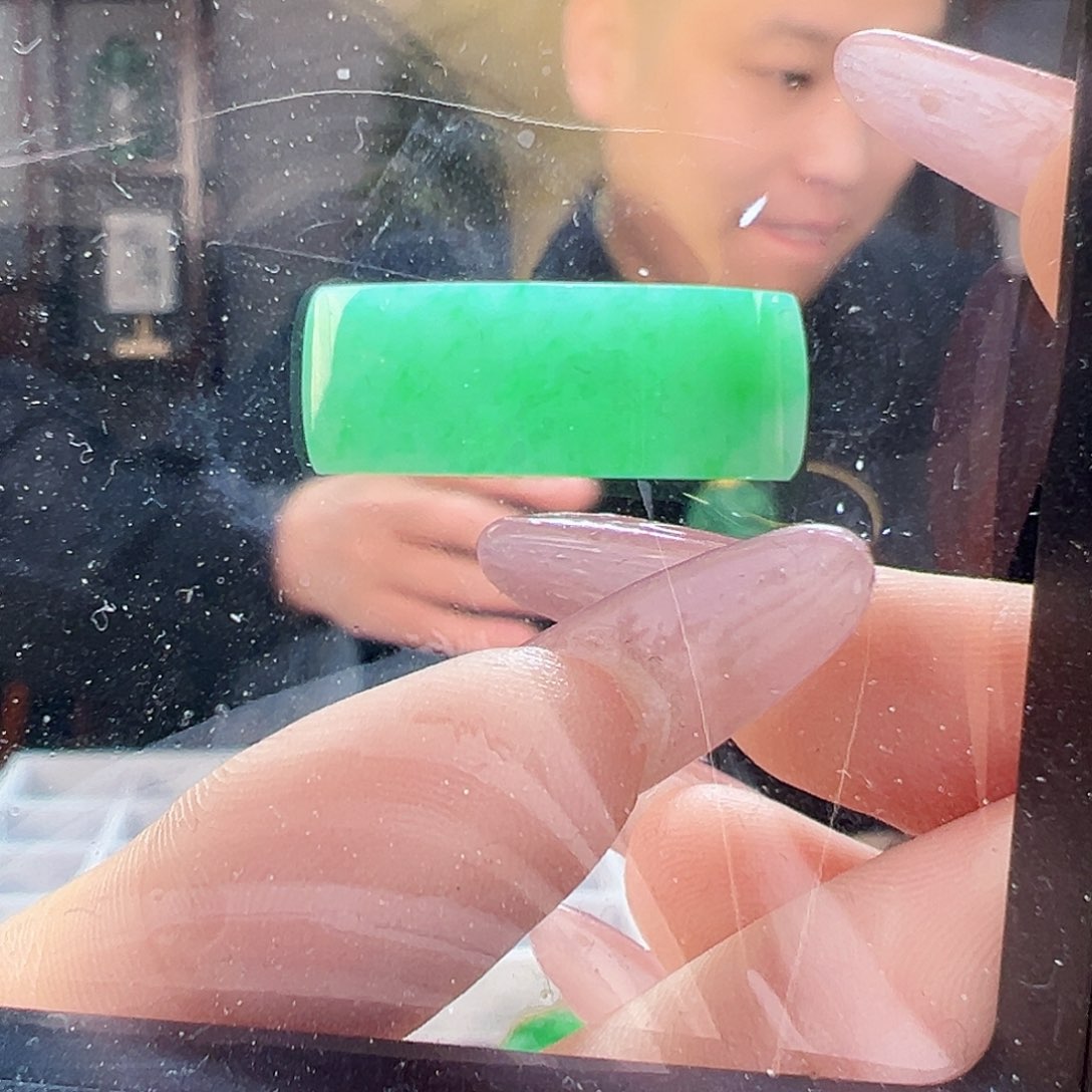 翡翠耳饰未镶嵌固定链接勿拍