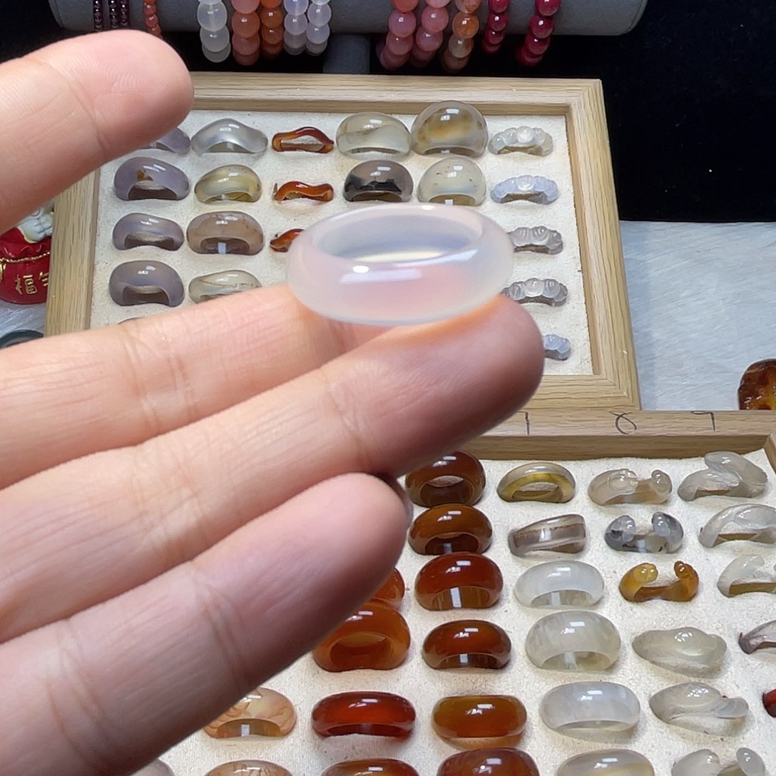 月***鸟玛瑙/玉髓合金戒指A10内径19不退换