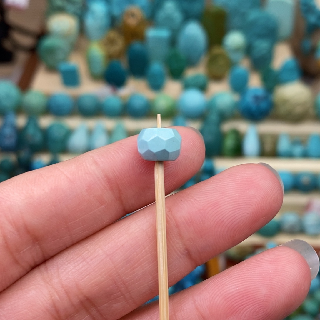 绿松石珠宝奇石未镶嵌8mm