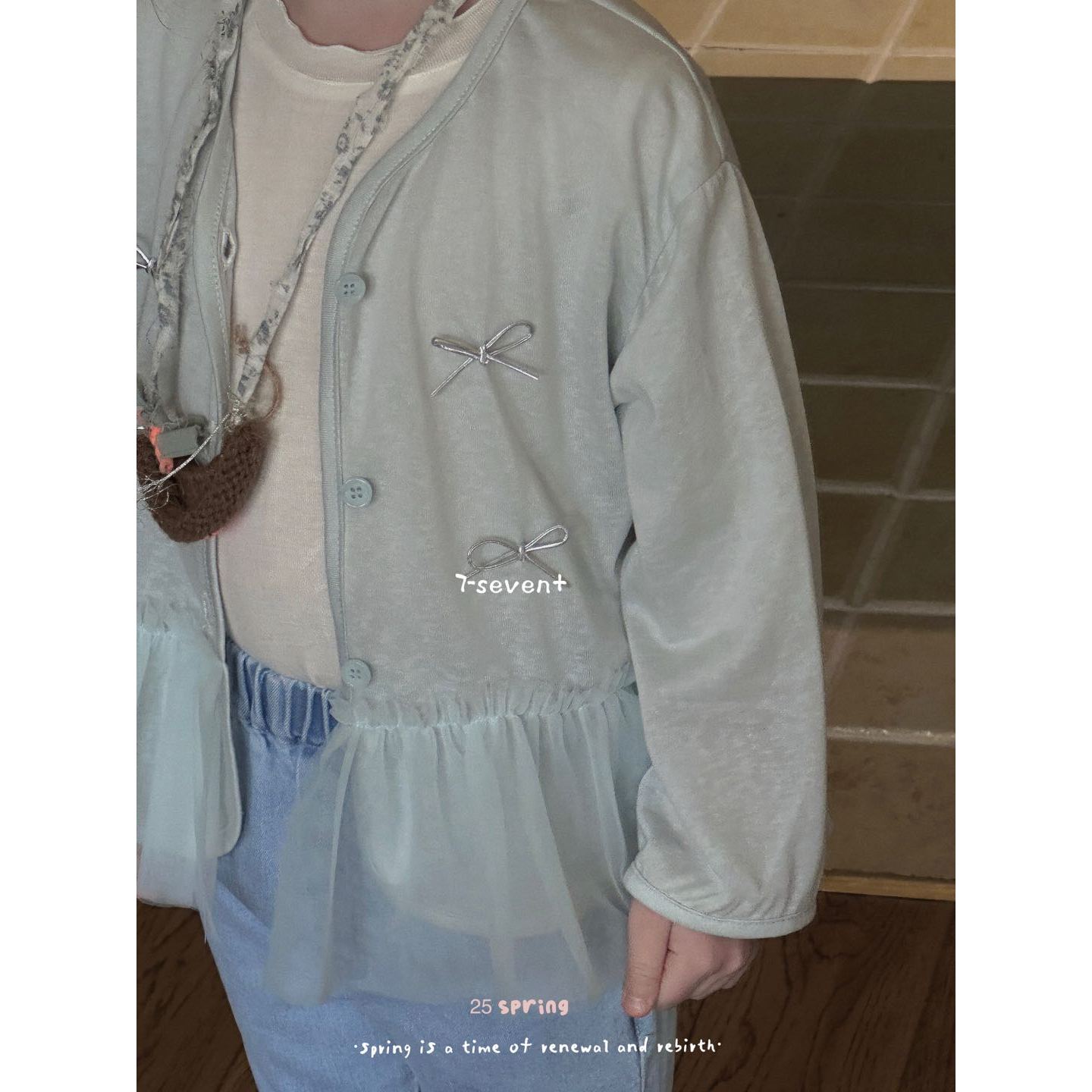 AA32~7Seven·25春 ~蝴蝶结开衫外套6013