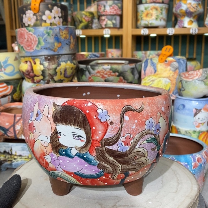 红陶景德镇艺术手绘作品