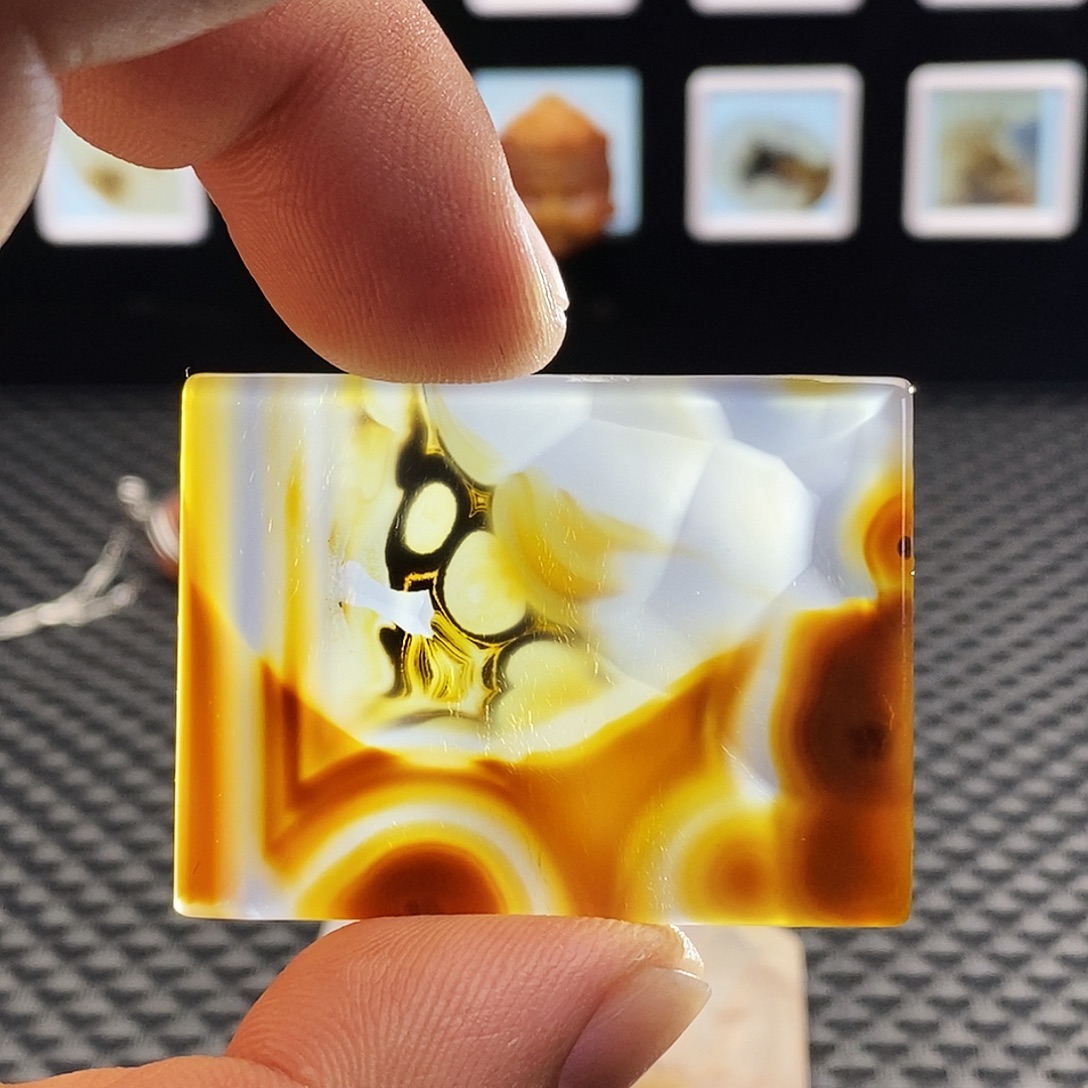 玛瑙/玉髓未镶嵌吊坠(不含链)106