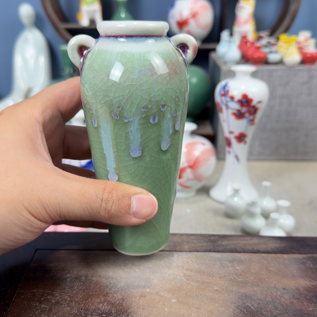 陶瓷手工小花器摆件