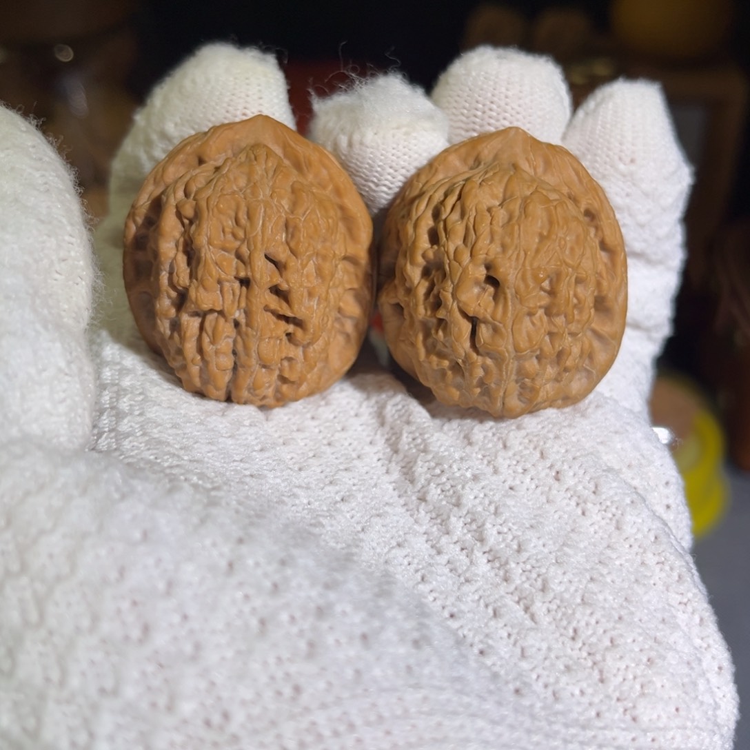 吊坠文玩核桃莲花虎头