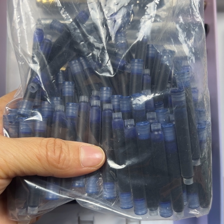 便携式100个蓝黑色墨囊2.6口径