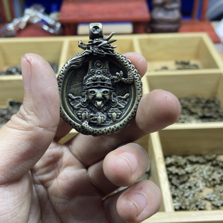 藏传黄利马牌子一个手翻砂