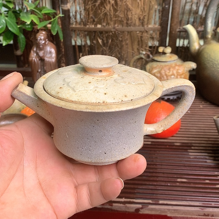 紫砂茶壶纯自然高温无釉裸柴烧
