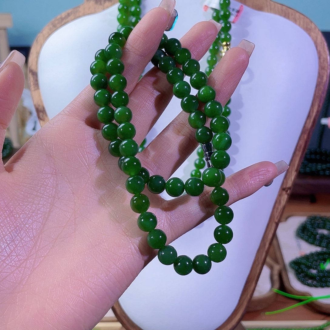 和田玉（碧玉）未镶嵌颈饰8