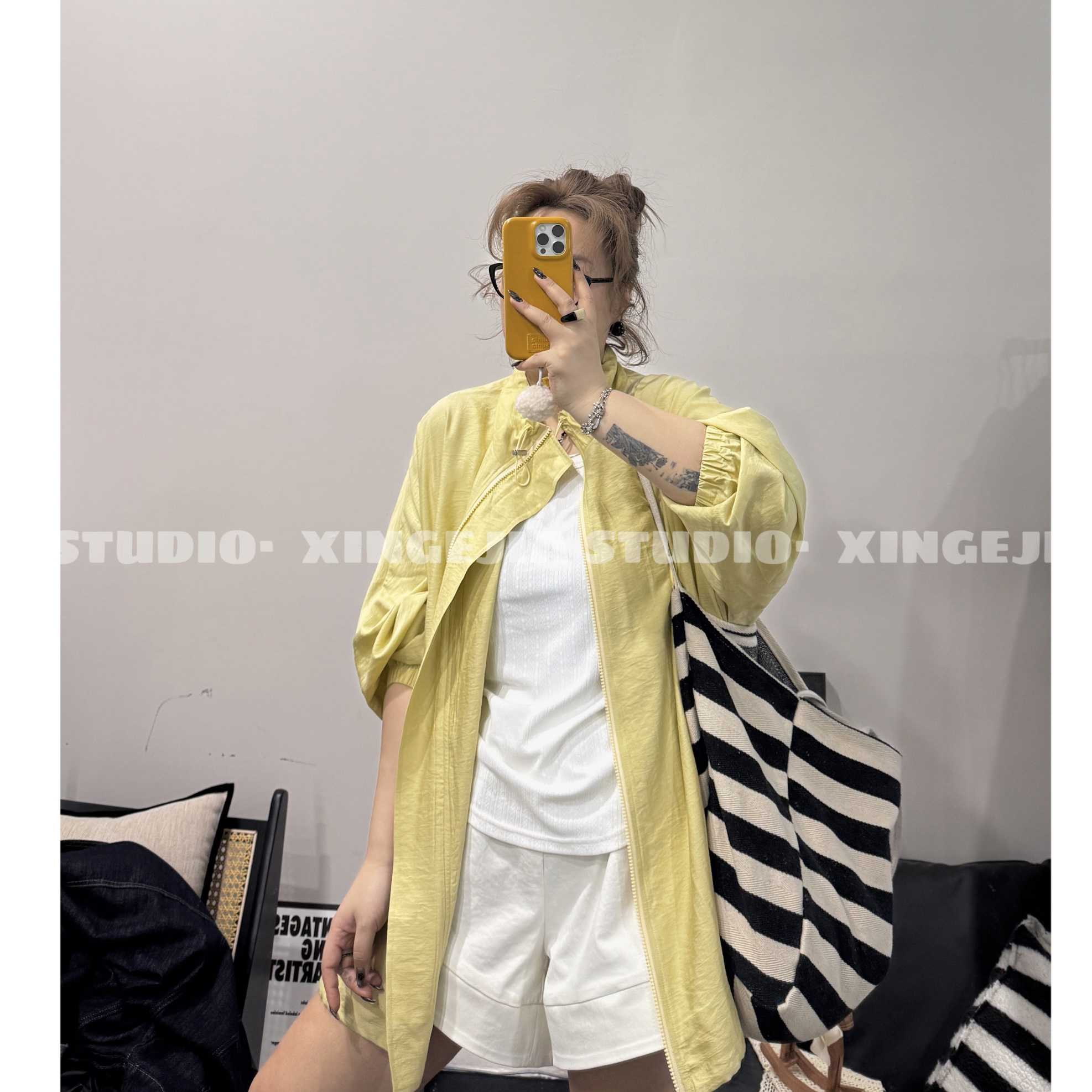 「xin：微胖大码」夏季大版型“抽绳”防晒外套