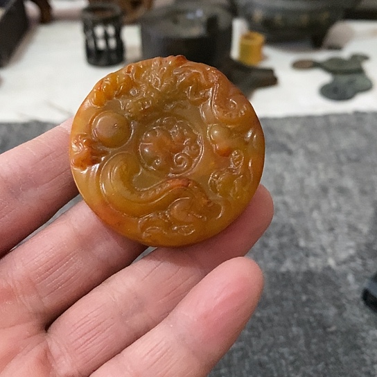 白玉菩提吊坠吊坠