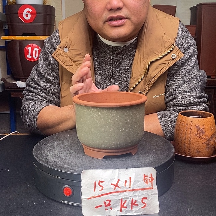 花盆紫砂货号一只KK5