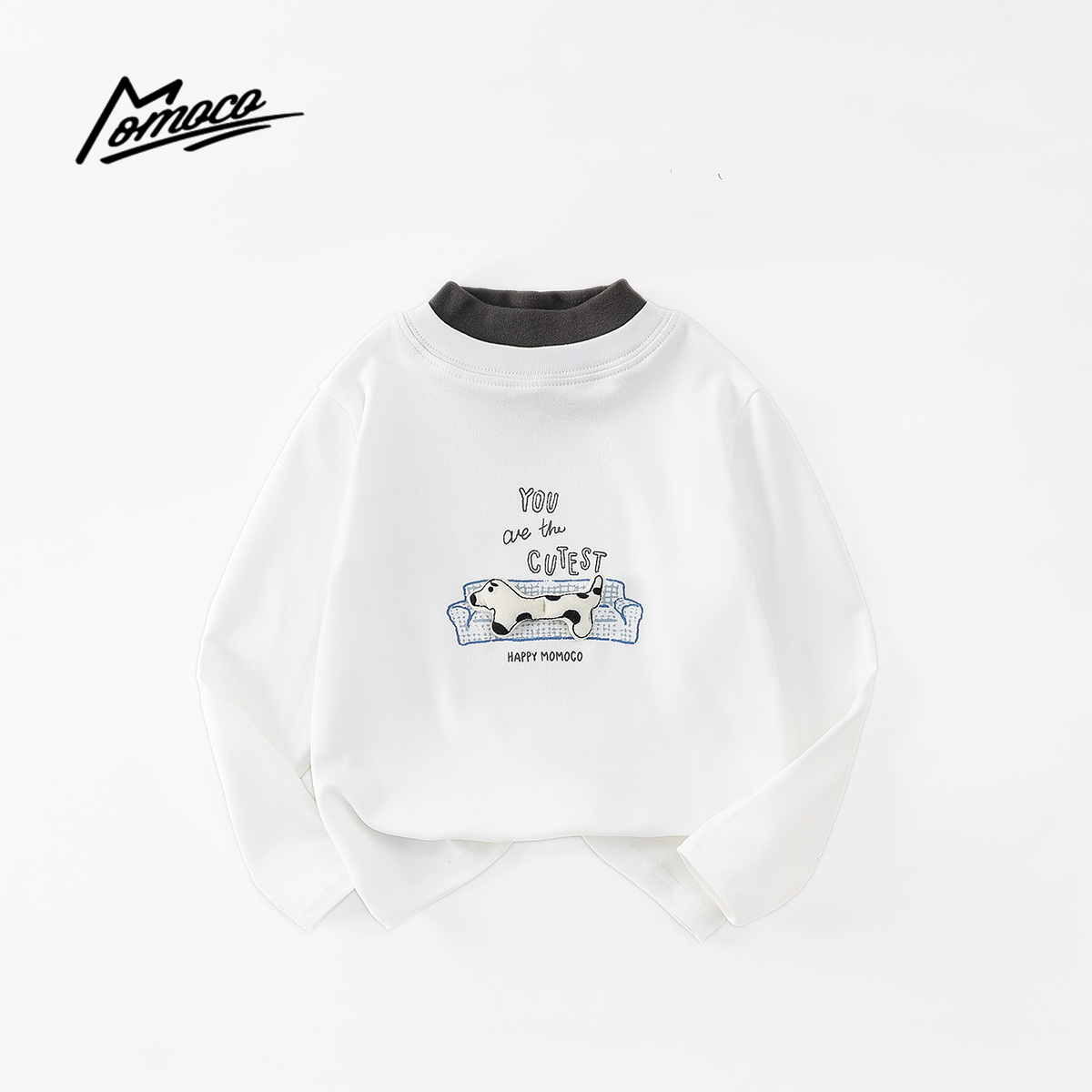 MOMOCO冬季男童韩系休闲打底衫长袖T恤上衣77430239037