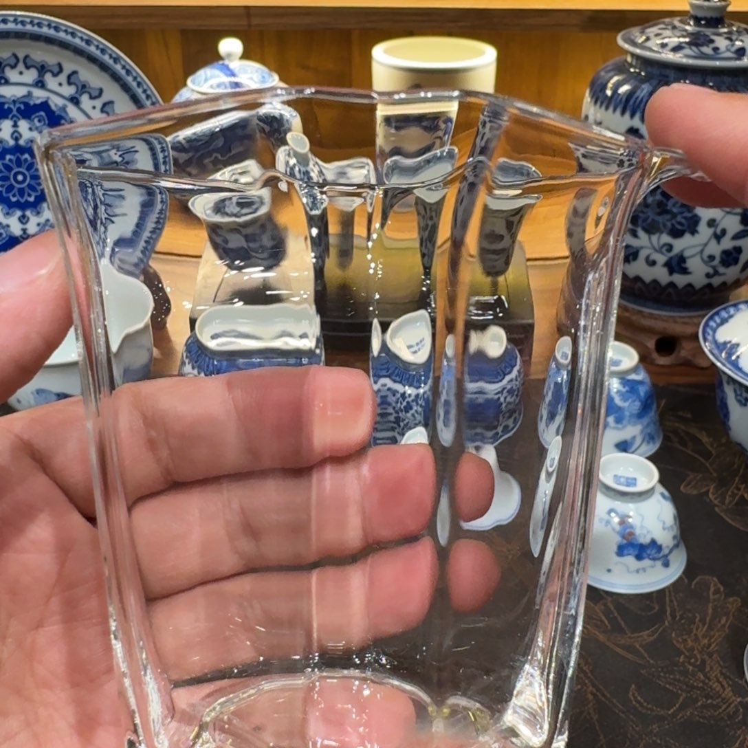 十***剑四方楞型玻璃公道杯