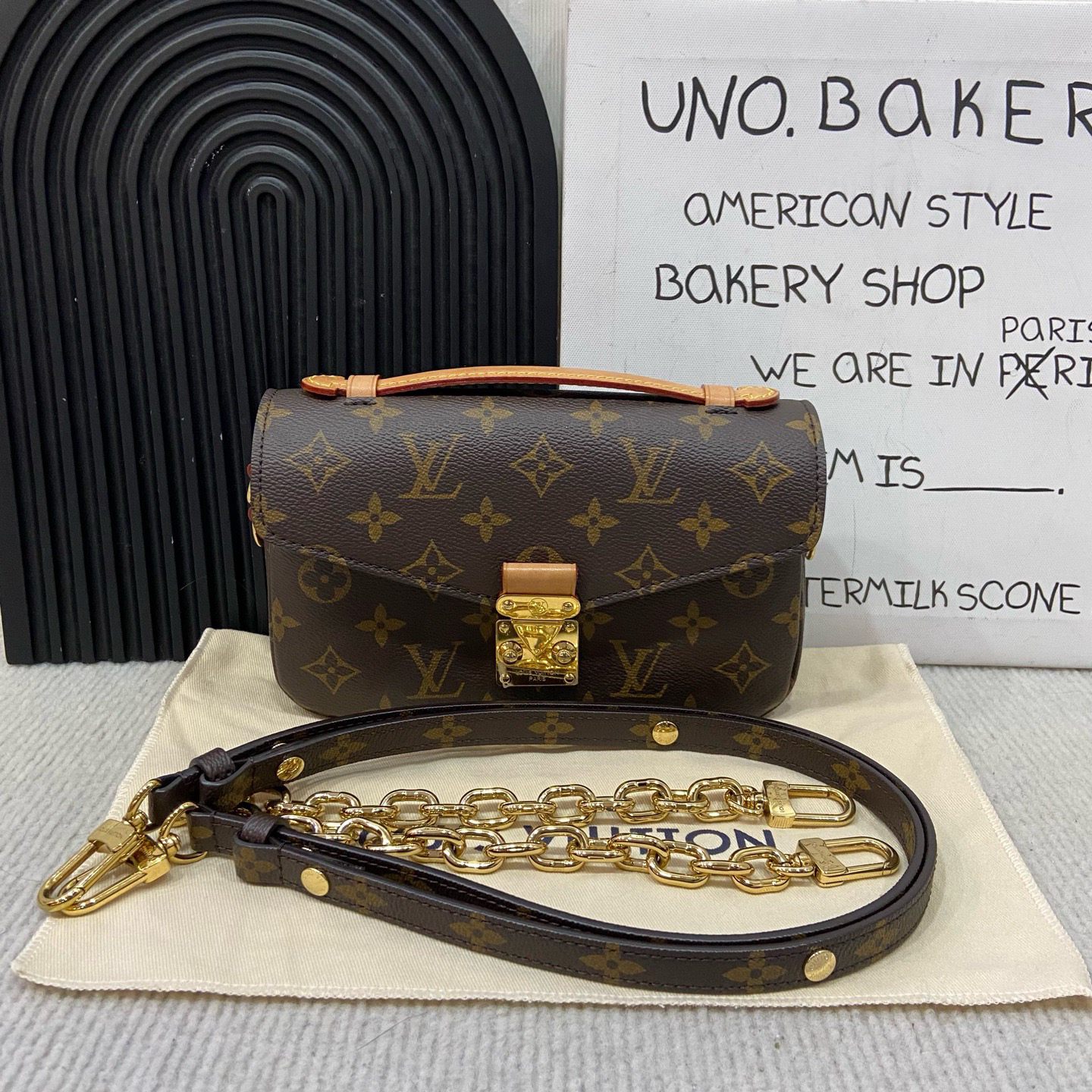 95新 LouisVuitton/路易威登 老花小邮差包