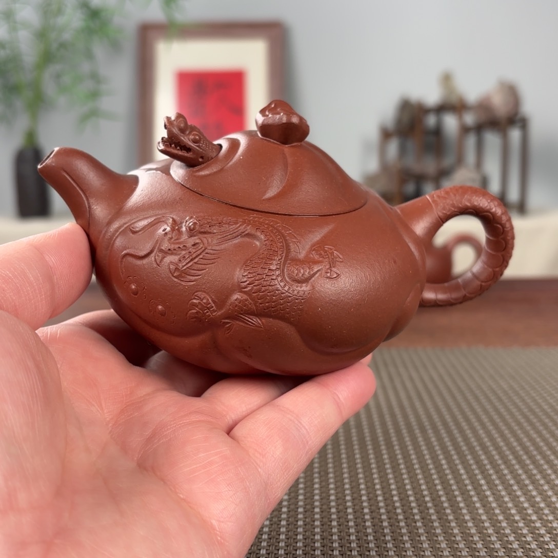 紫砂茶壶黄龙山原矿紫砂壶
