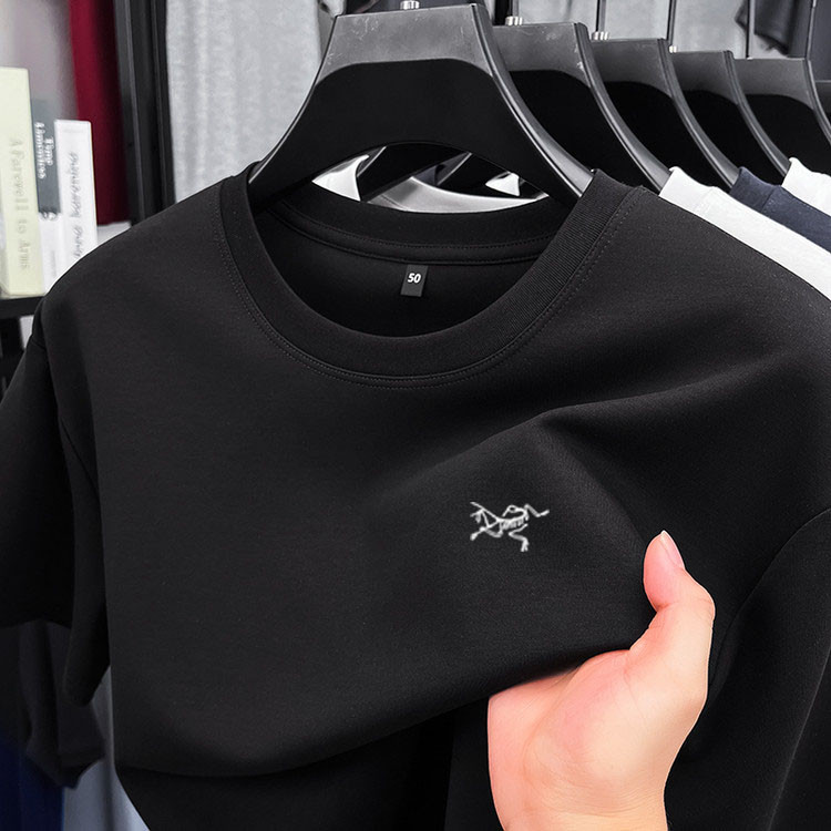 2025新款ARCTERYX始祖刺绣鸟短袖T恤男圆领夏季Polo衫上衣体恤潮