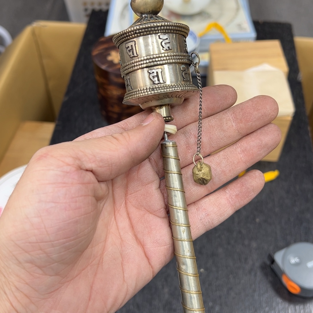 油***叔铜日本中古工艺品摆件