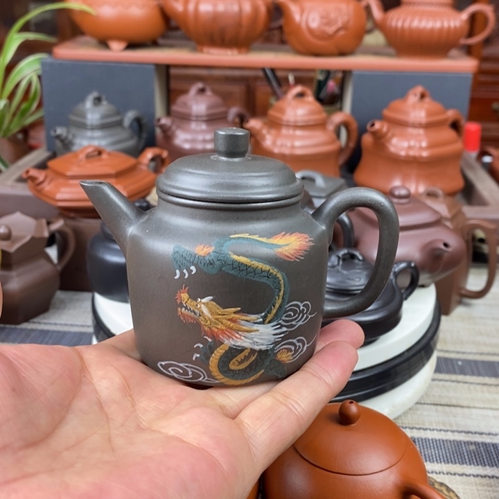 紫砂茶壶剑流高德钟160cc原矿古天靑特价