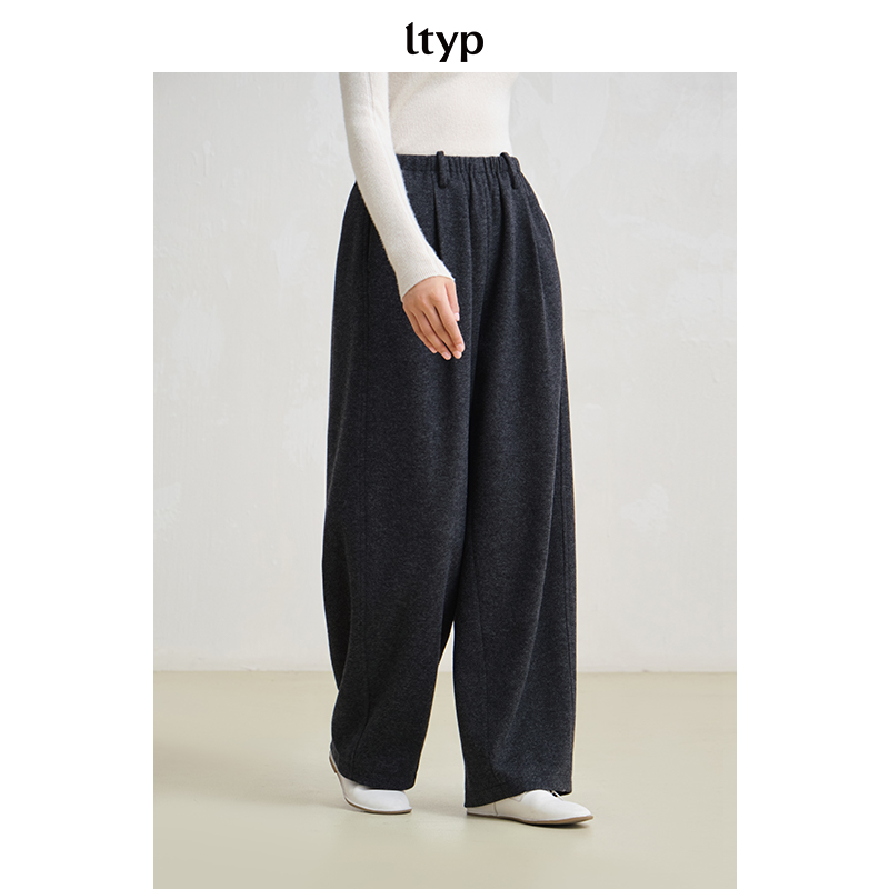 ltyp 11.2 精纺羊毛棉镰裤 极简文艺保暖休闲裤女冬Y104254150
