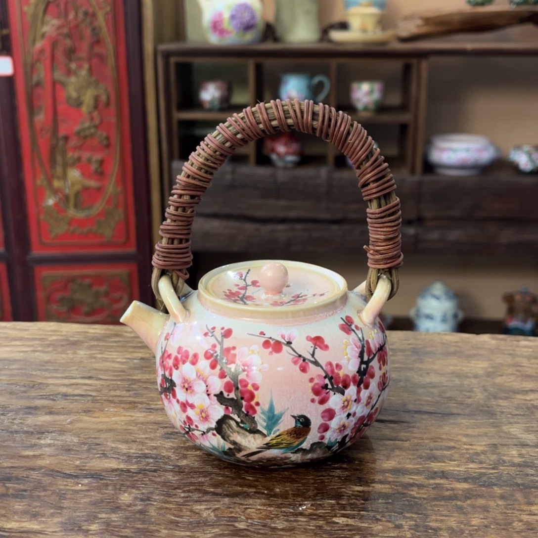 柴烧手工手绘陶瓷