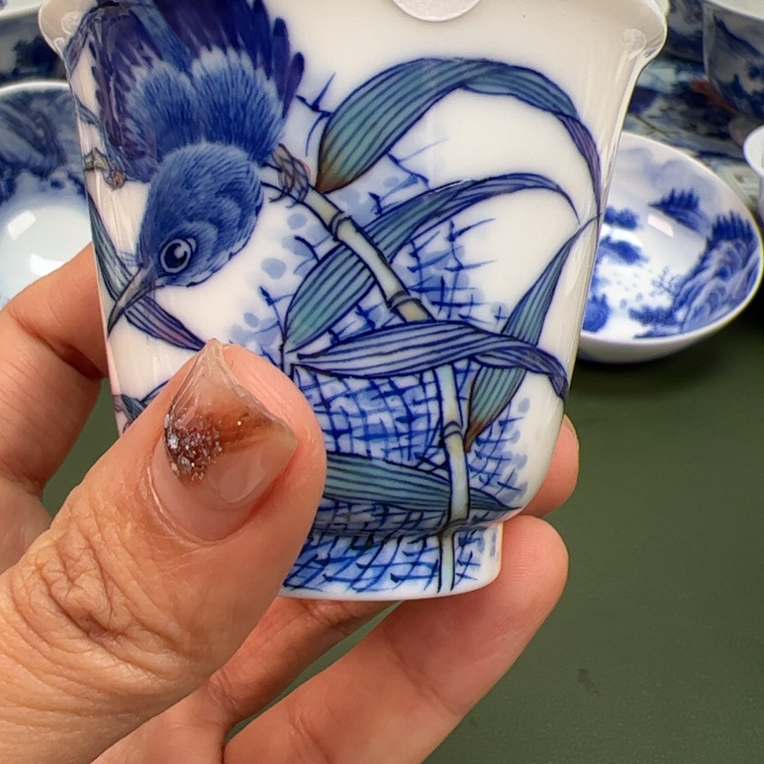 杯沙沙手工手绘茶具286