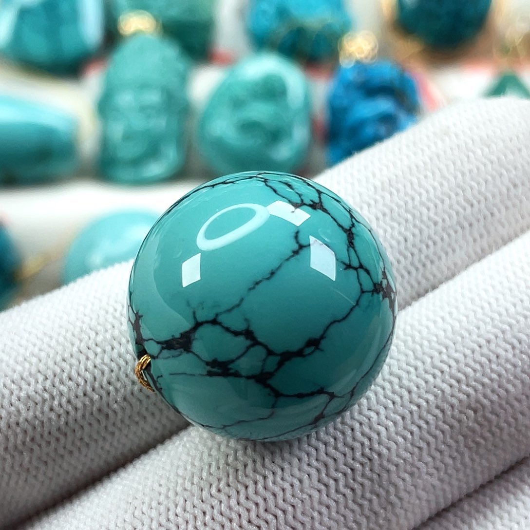 绿松石未镶嵌车挂尺寸22