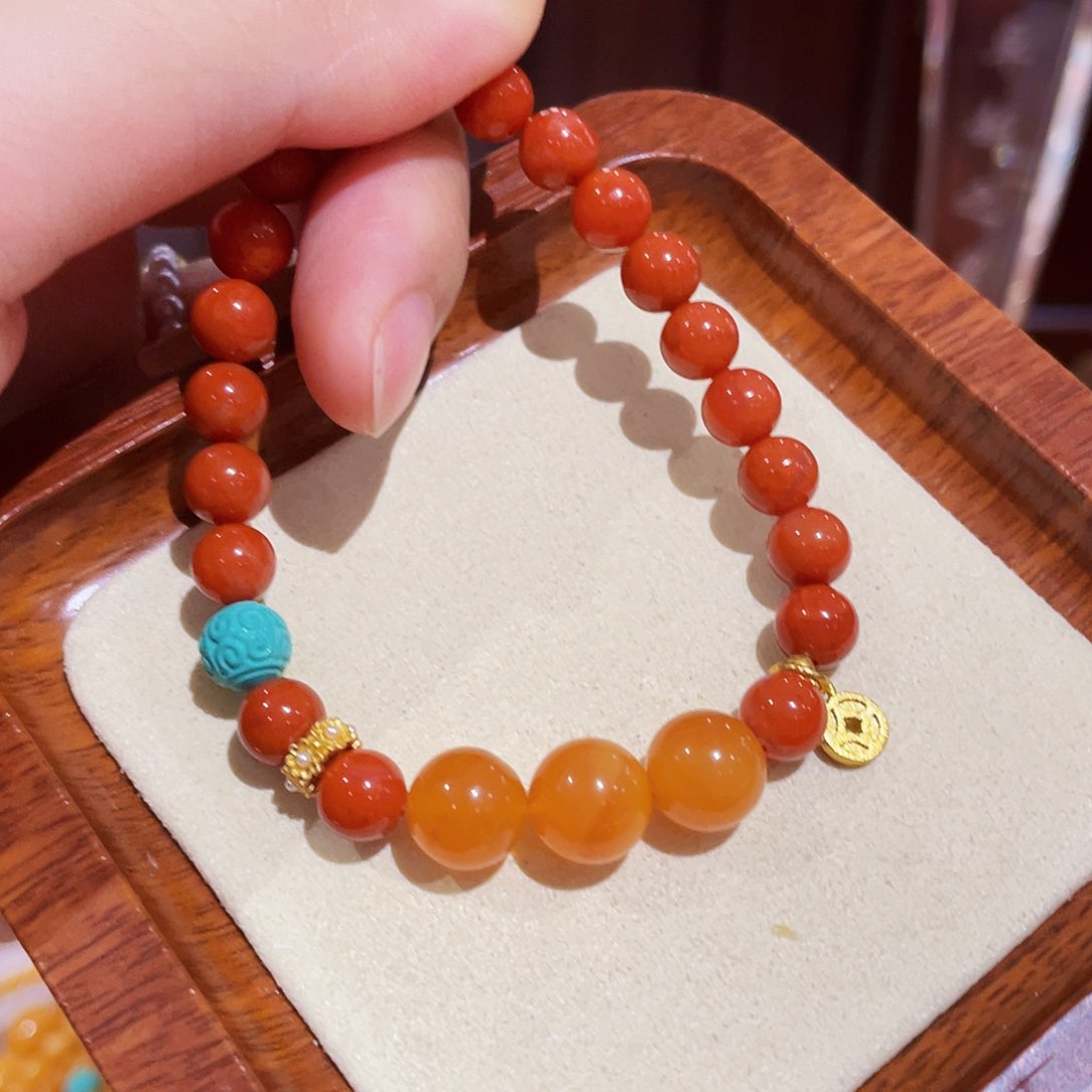 蜜蜡手链未镶嵌手串