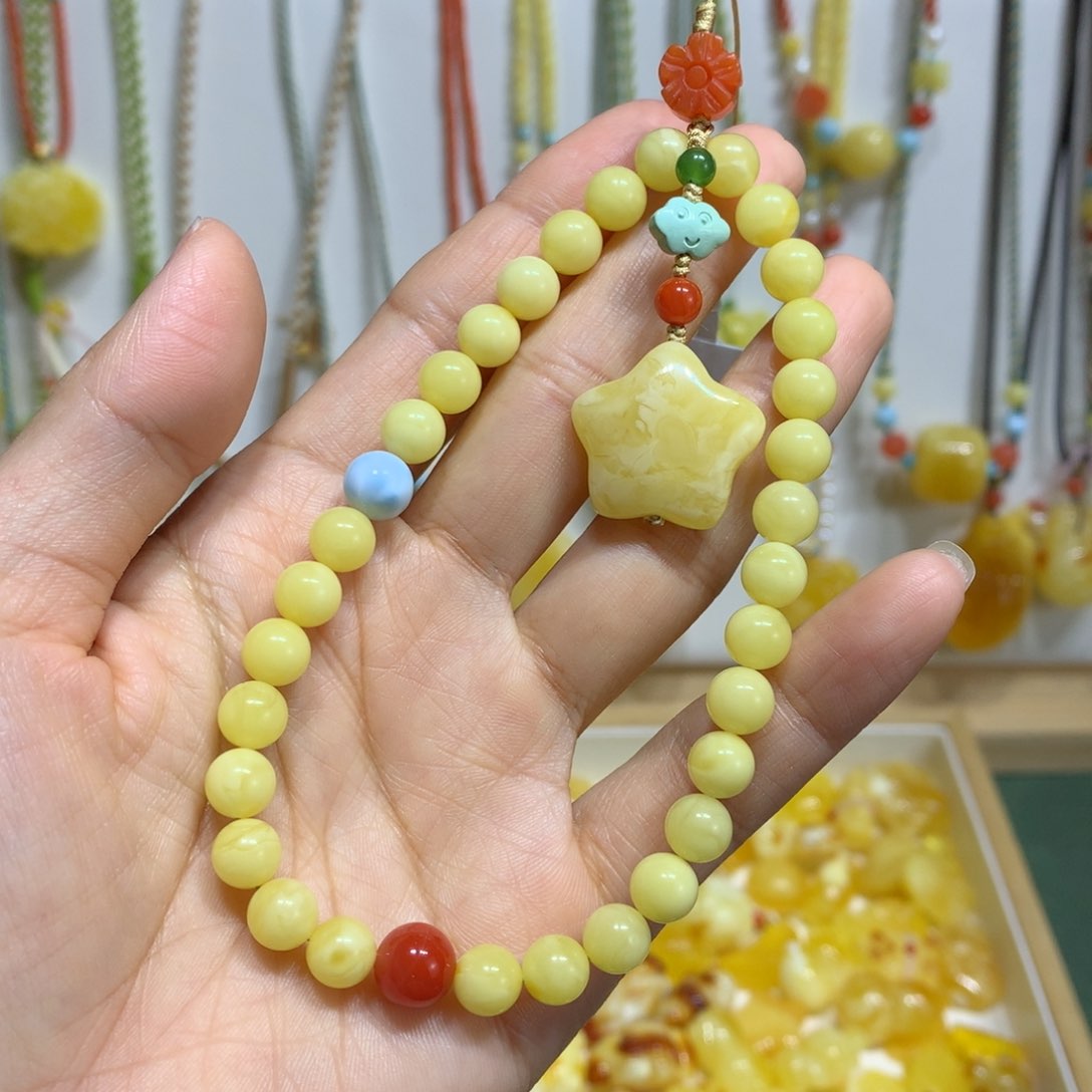 蜜蜡手链未镶嵌手机链