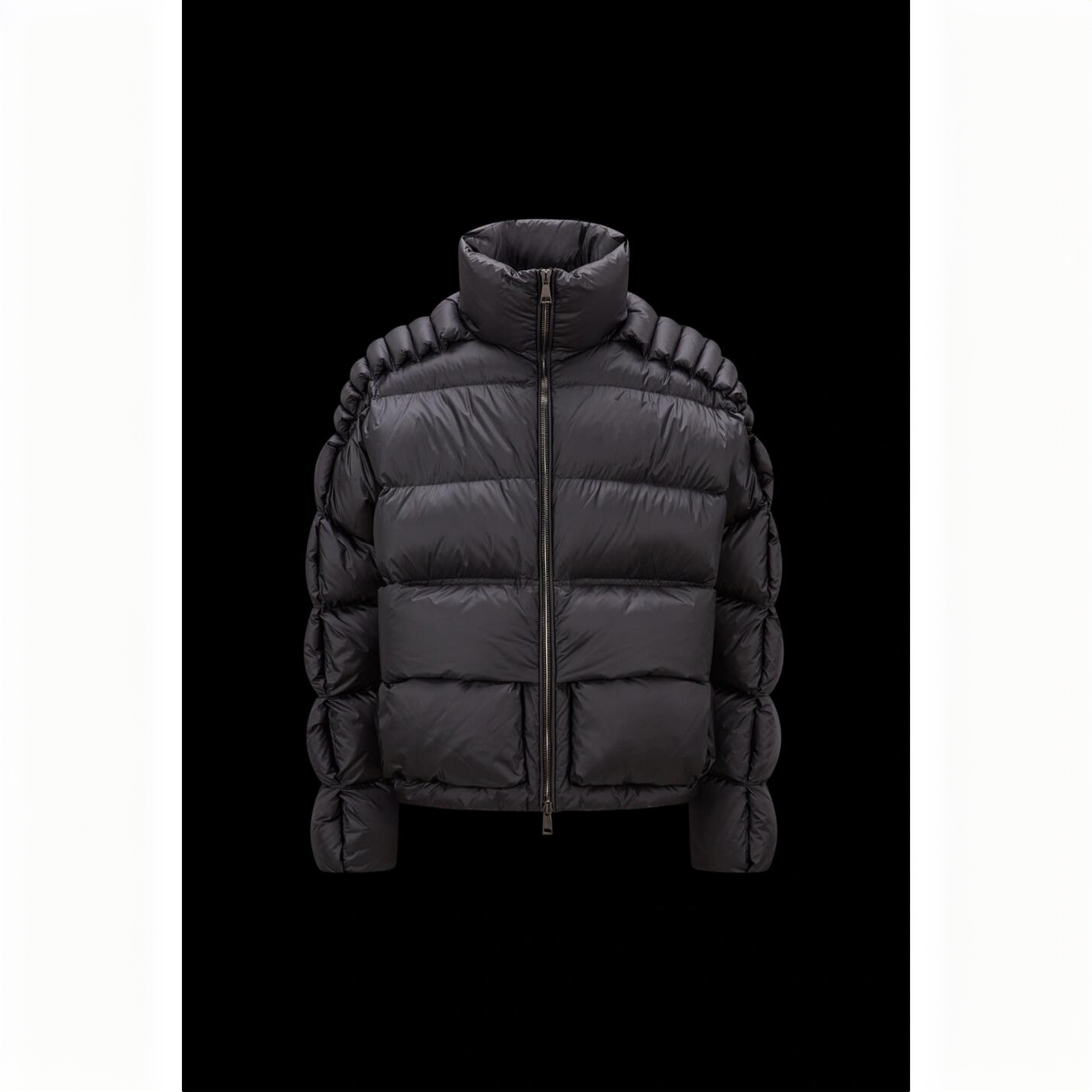 【CA】联名款梦幻阶梯徽章字母编织工艺绗缝绒外套A8080