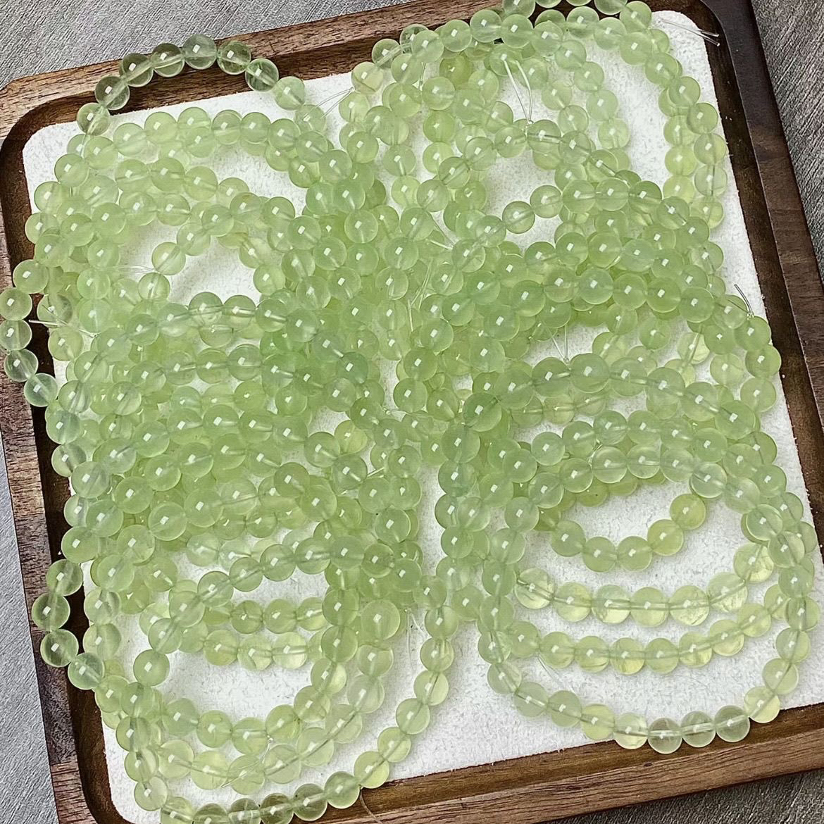 天然葡萄石水晶单圈手串Y0223多样性发其一