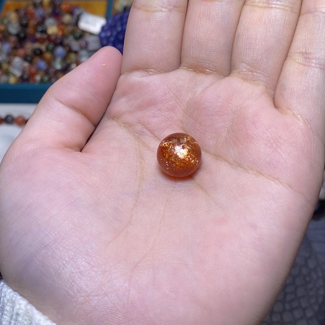日光石裸石未镶嵌单珠