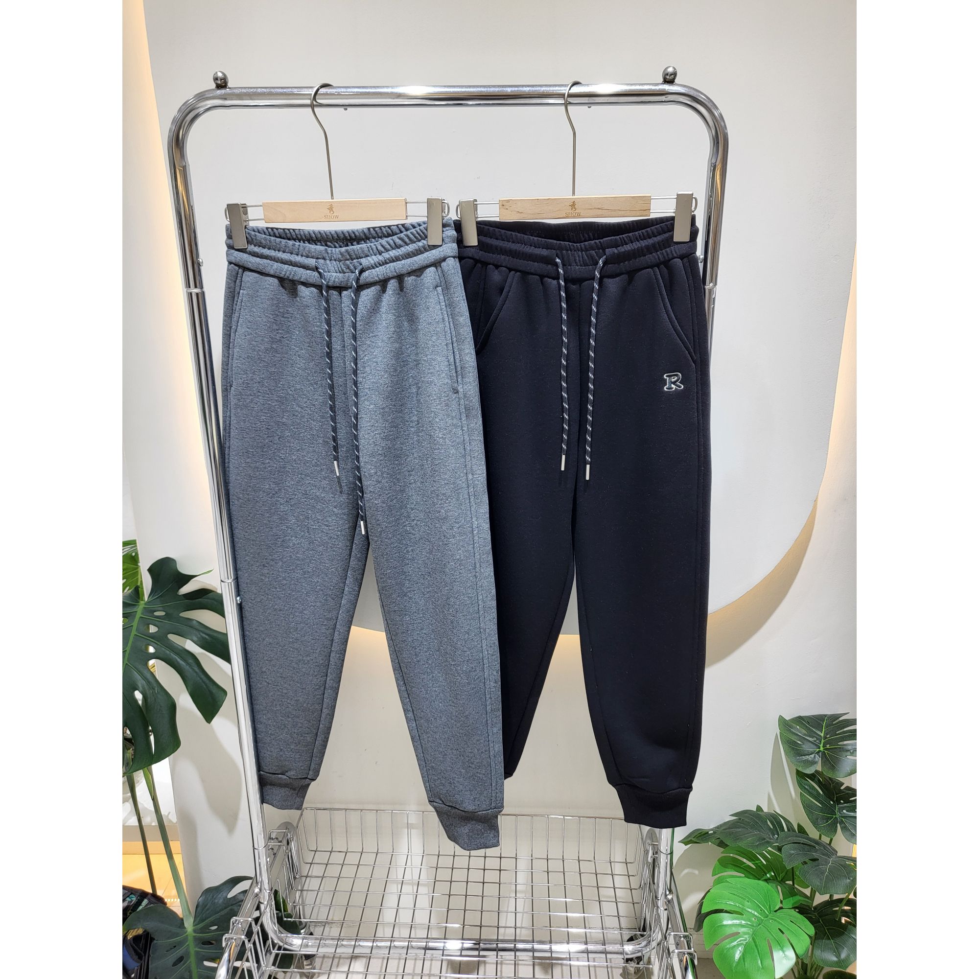 ⭐泰小迪⭐卷卷绒侧拼接显瘦休闲裤（卡码拍大）