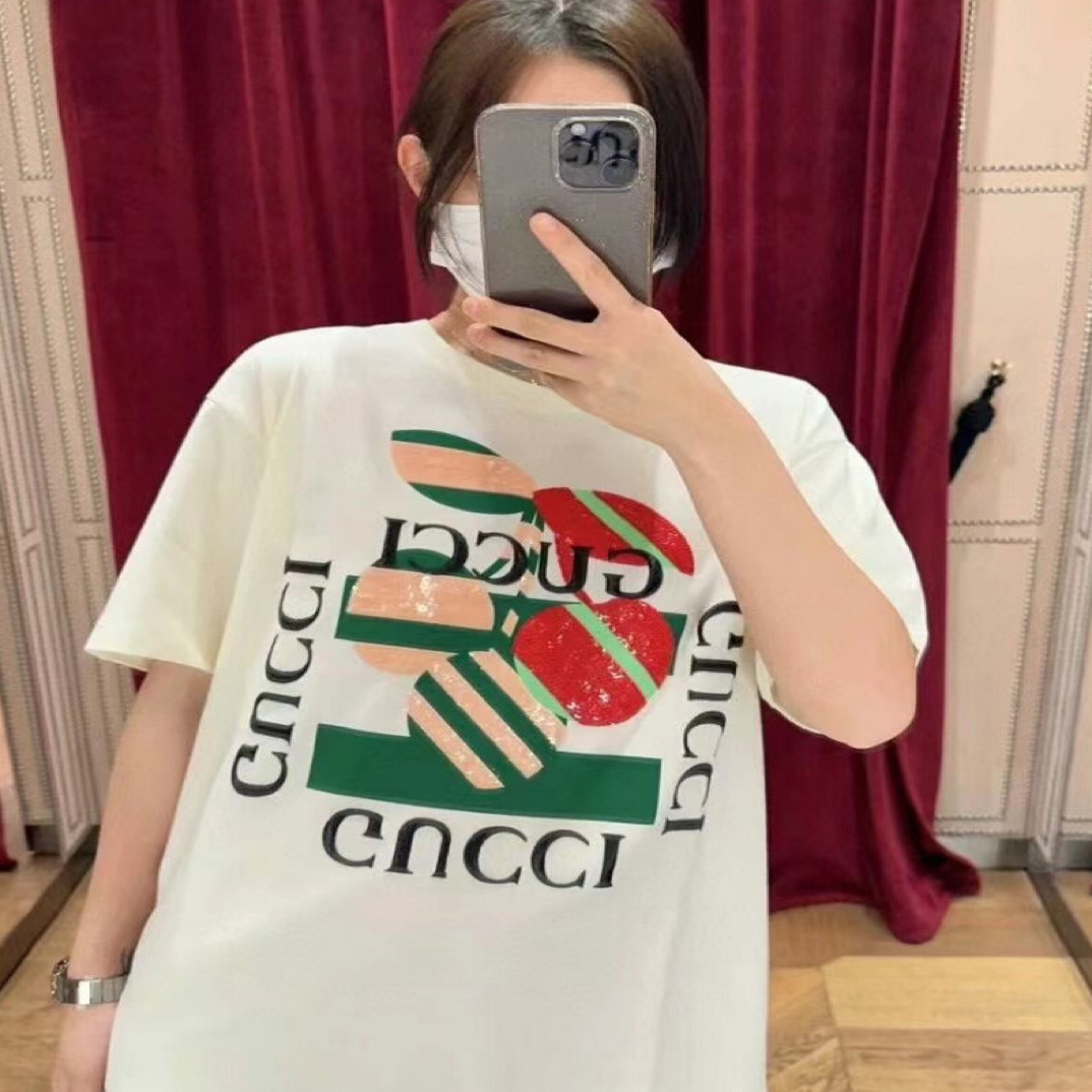99新 GUCCI/古驰 字母logo短袖/XXS码/C01546