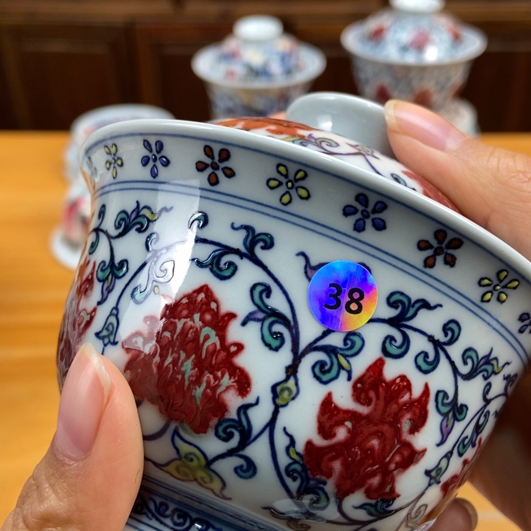 手绘现代茶具非古董