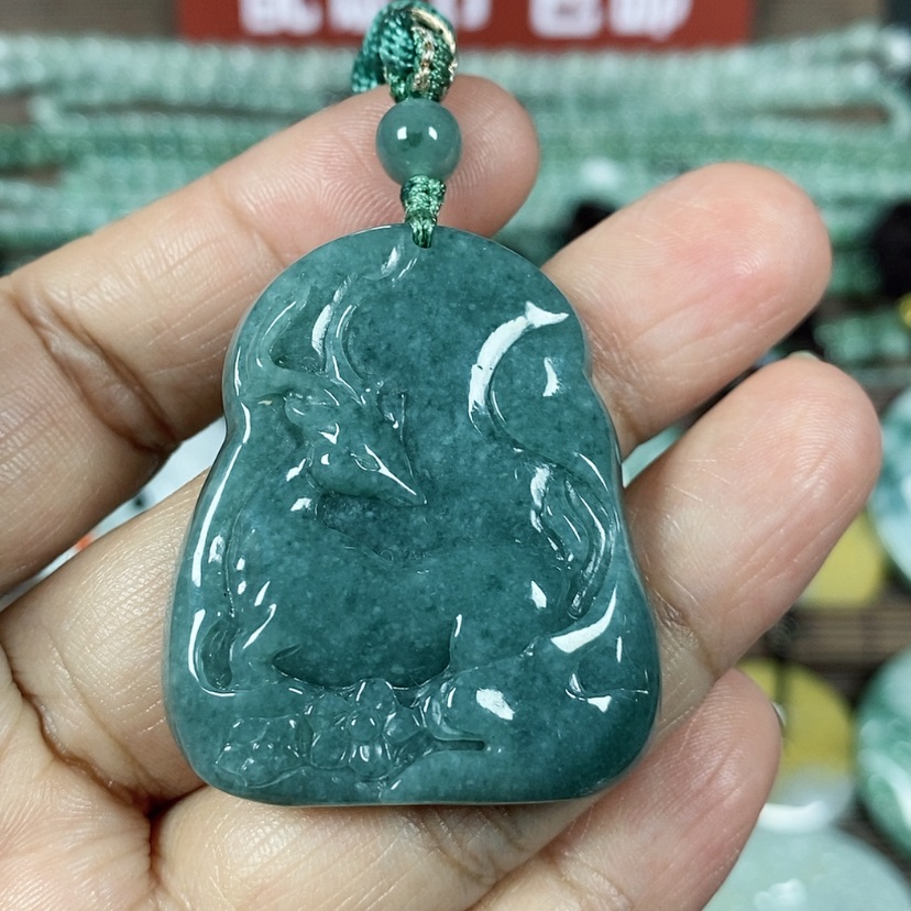 【闪购商品】翡翠颈饰未镶嵌玉吊坠翡翠玉我一路有你一路相伴中款