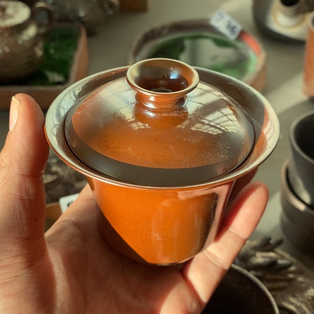柴烧茶具陶瓷杯子