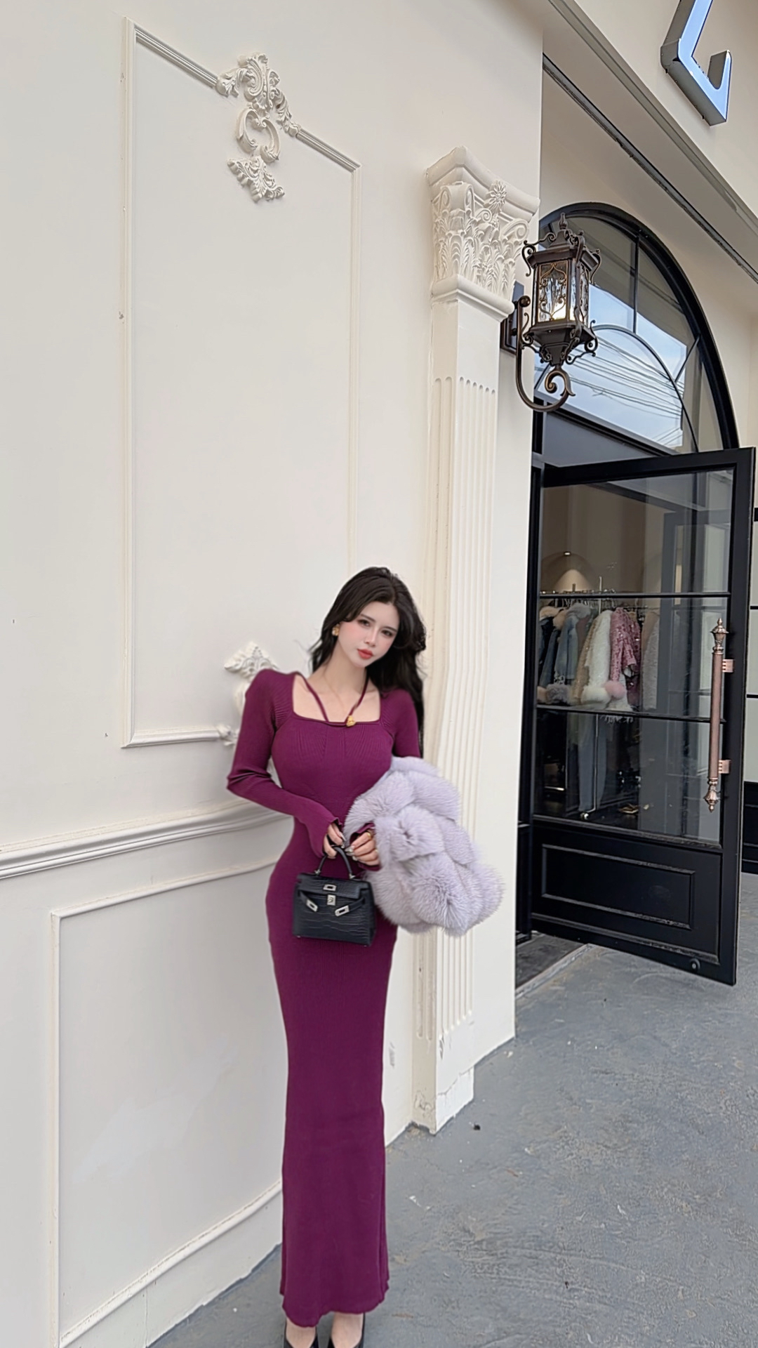 大气元（裙子）气质优雅连衣裙#C0017