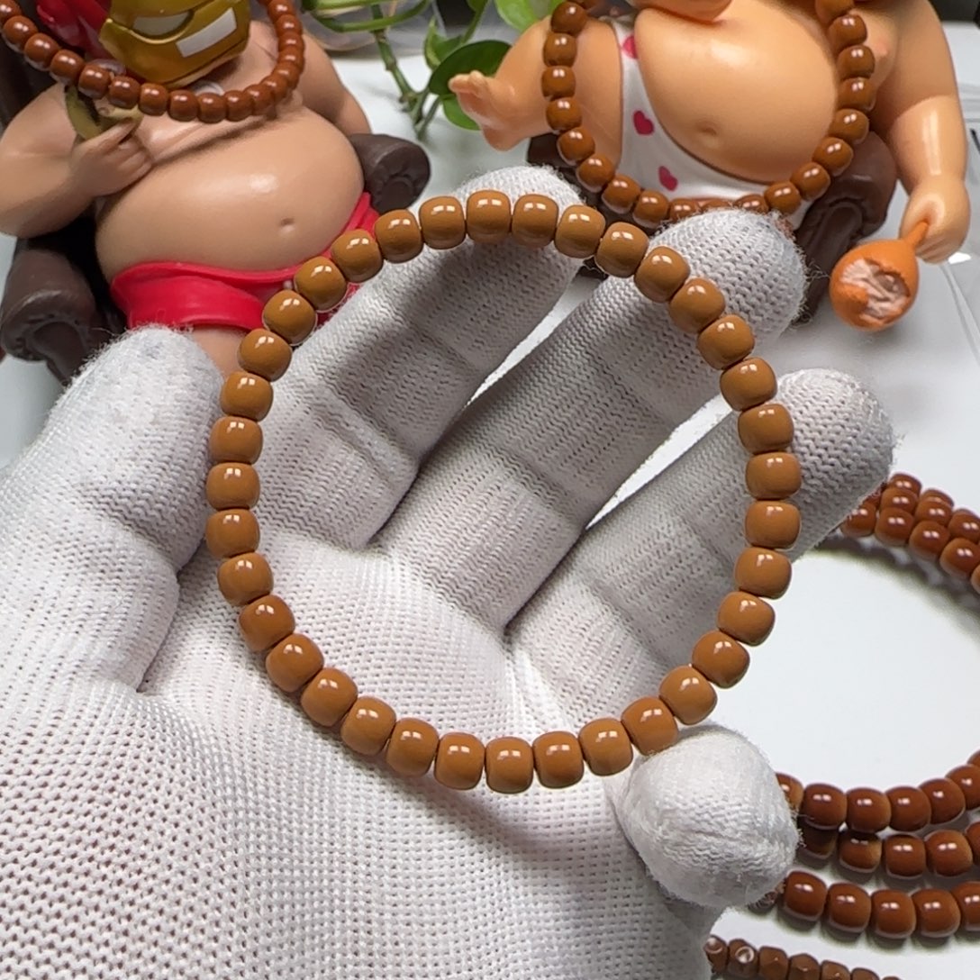 橄榄核手串/手链清水核尖单圈6.2