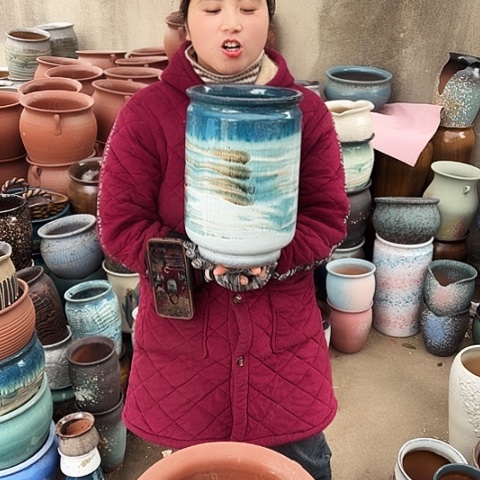 20口30高瑕疵盆子。