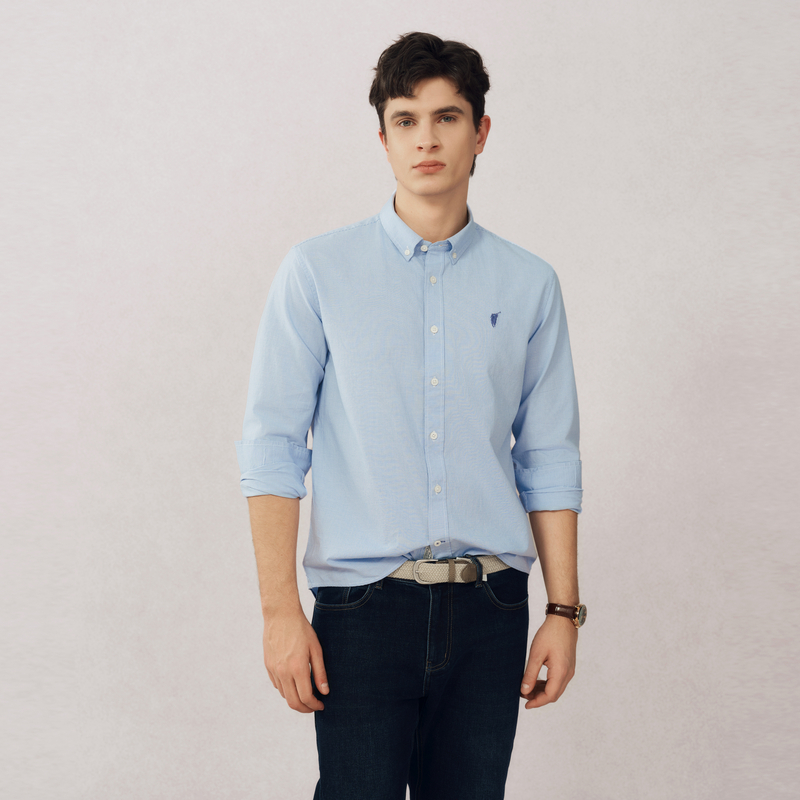 POLOWALK2025春季新品男式长袖衬衫