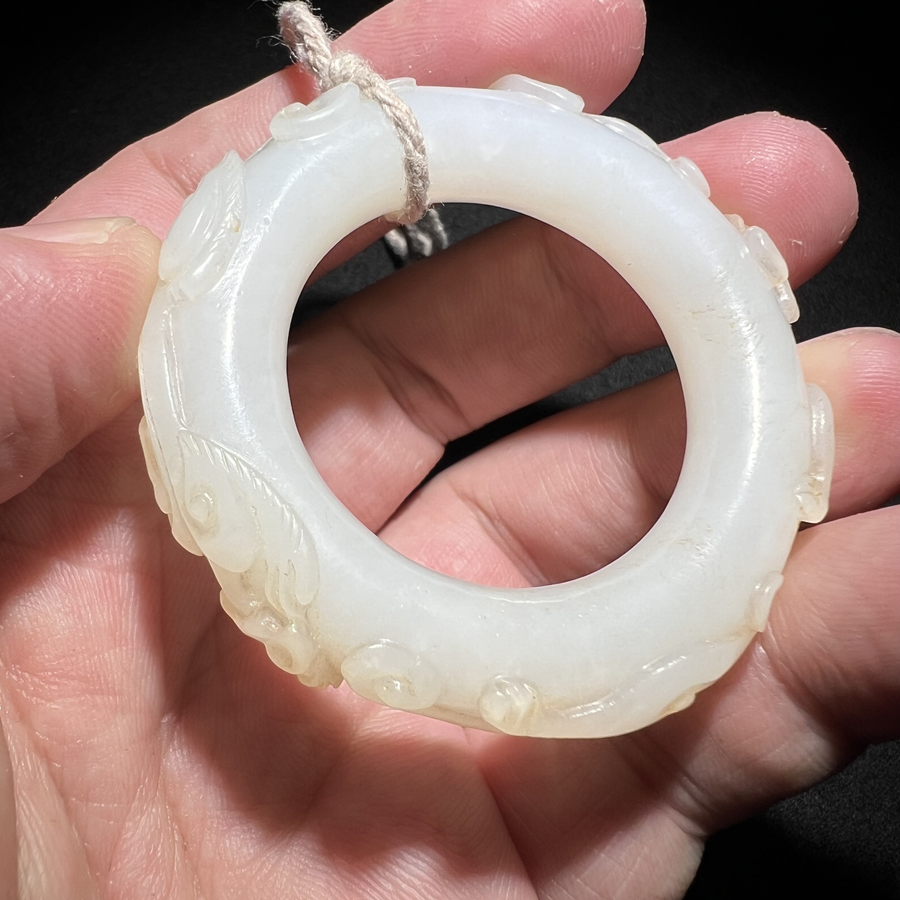 和田玉螭龙环/宫廷密宝禄/北京益州文物商店