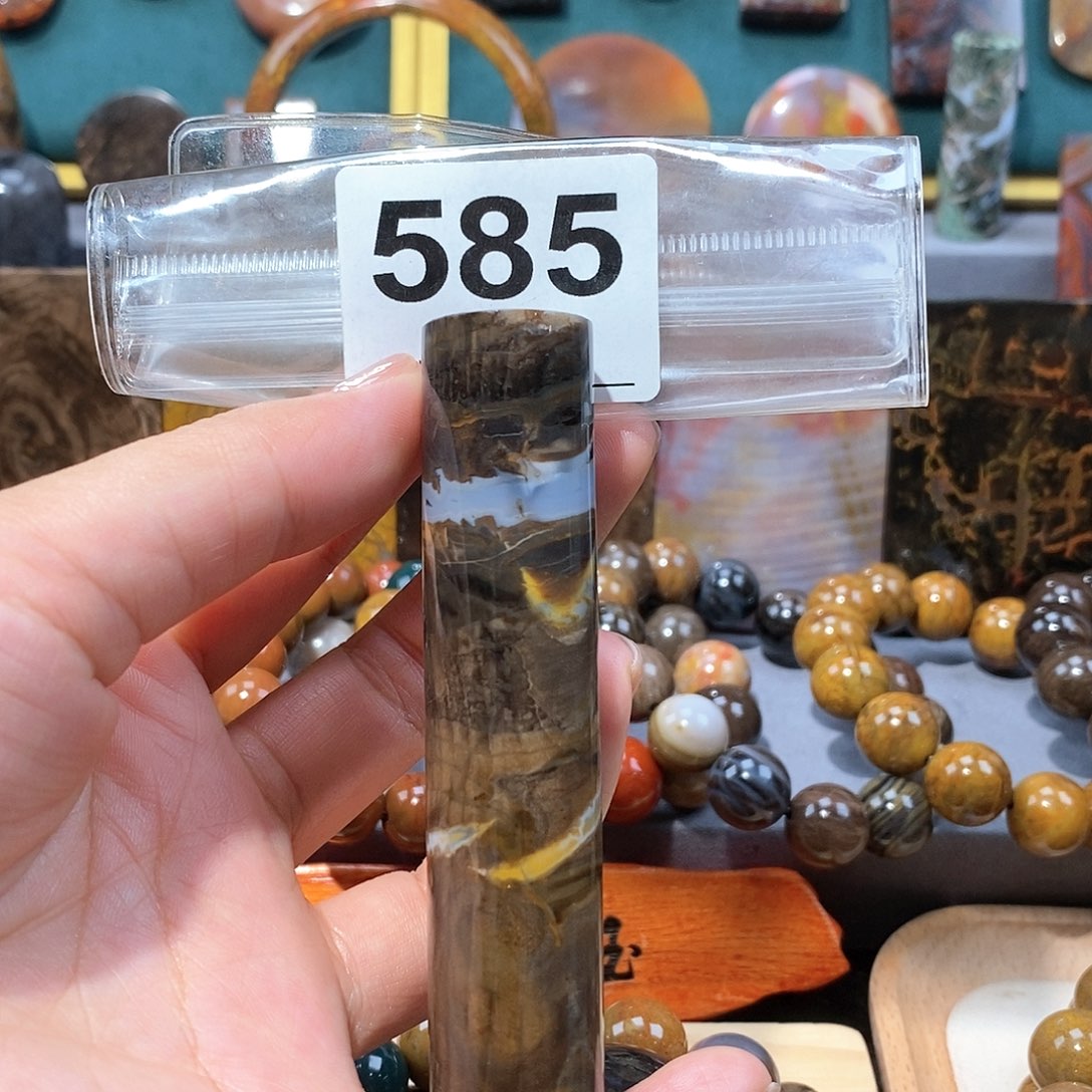 硅化玉天然北票硅化玉手把未镶嵌天然北票硅化玉手把