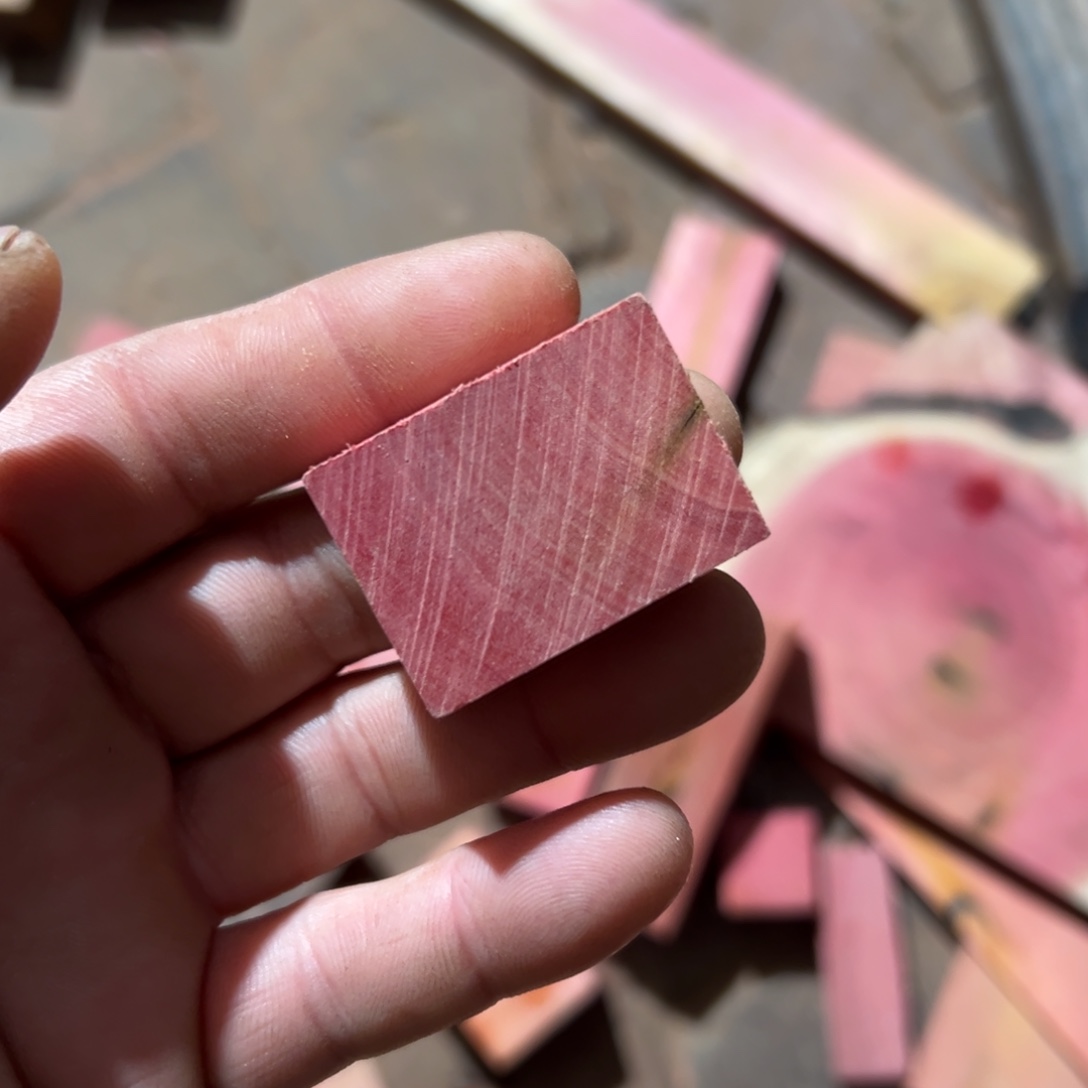 香榧木粉红象牙木边角料