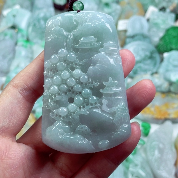 翡翠未镶嵌吊坠(不含链)