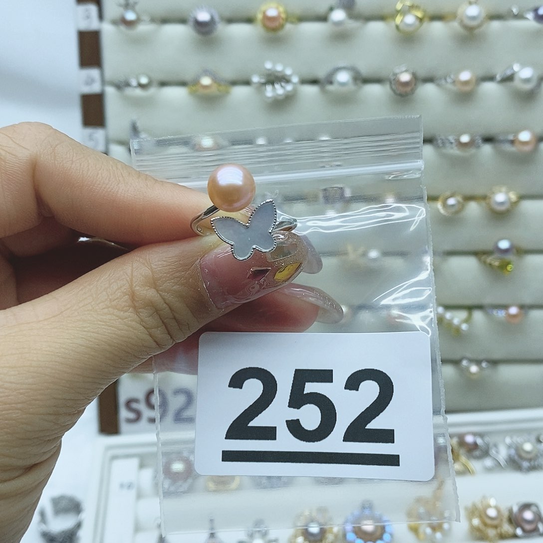 淡水珍珠戒指银S925镶嵌屹*屹252