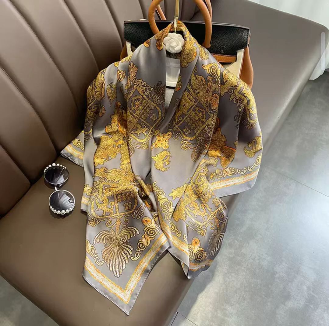 SJ184 金驼幻域 80*180左右 丝巾/围巾