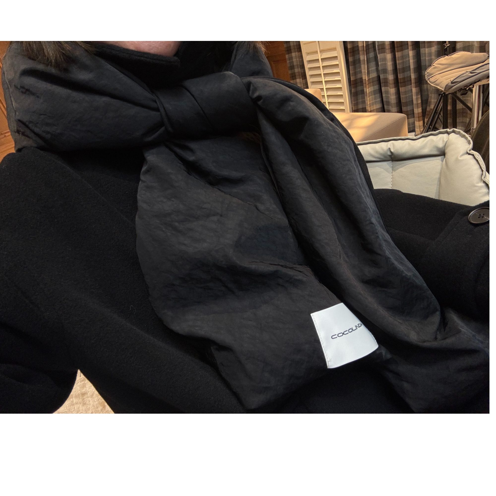 COCOLINDA| 保暖秋冬羽绒帽围巾帽A2501