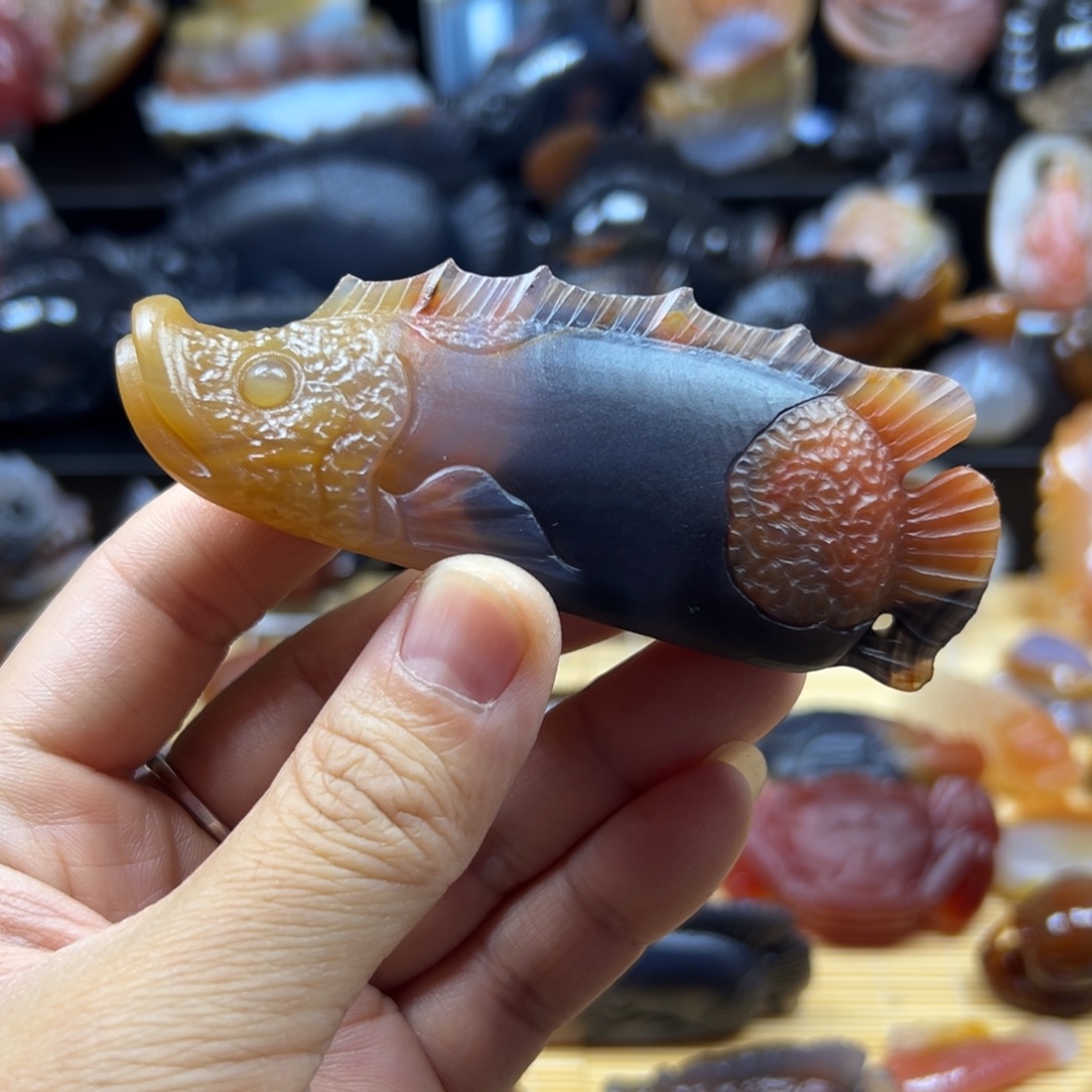 玛瑙/玉髓未镶嵌吊坠